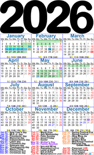 (New Window) Calendar 2026(big)